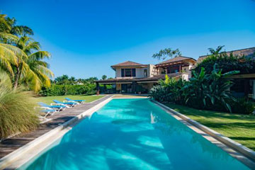 Luxury villa inside an exclusive beachfront resort