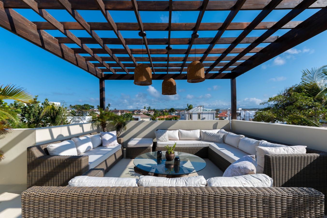 Modern 3 bedroom villa with roof terrace and Pool inside Ocean Village — Sosua, Dominican Republic