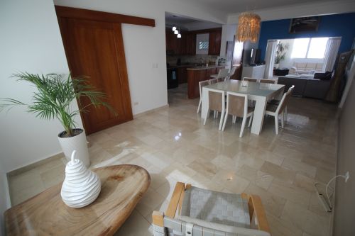 #1 Truly 3 bedroom duplex penthouse steps from Cabarete beach
