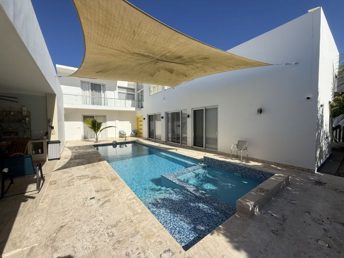 Modern Villa for Sale in Ocean Village, Sosua | 3 Bedrooms + Office | Saltwater Pool | Ocean View — Sosua, Dominican Republic