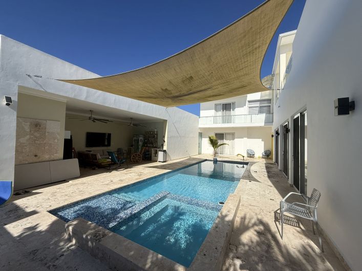 Modern Villa for Sale in Ocean Village, Sosua | 3 Bedrooms + Office | Saltwater Pool | Ocean View — Sosua, Dominican Republic