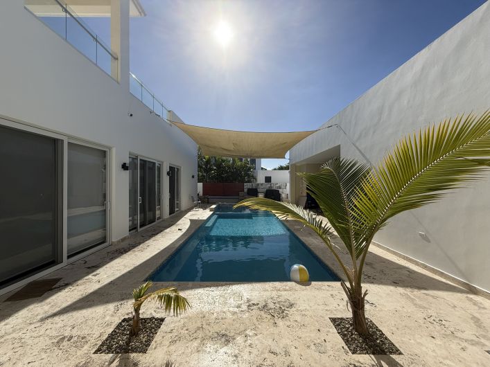 Modern Villa for Sale in Ocean Village, Sosua | 3 Bedrooms + Office | Saltwater Pool | Ocean View — Sosua, Dominican Republic