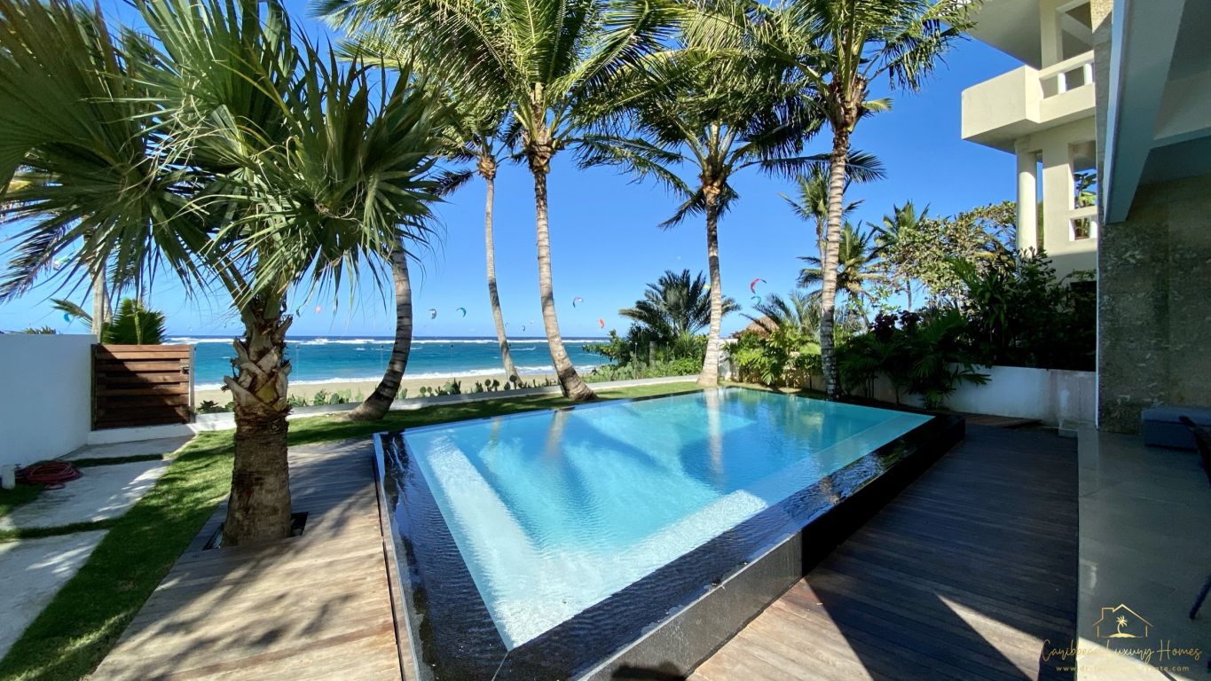 Modern Beachfront Home | Kite Beach Villa + Pool — Cabarete, Dominican Republic